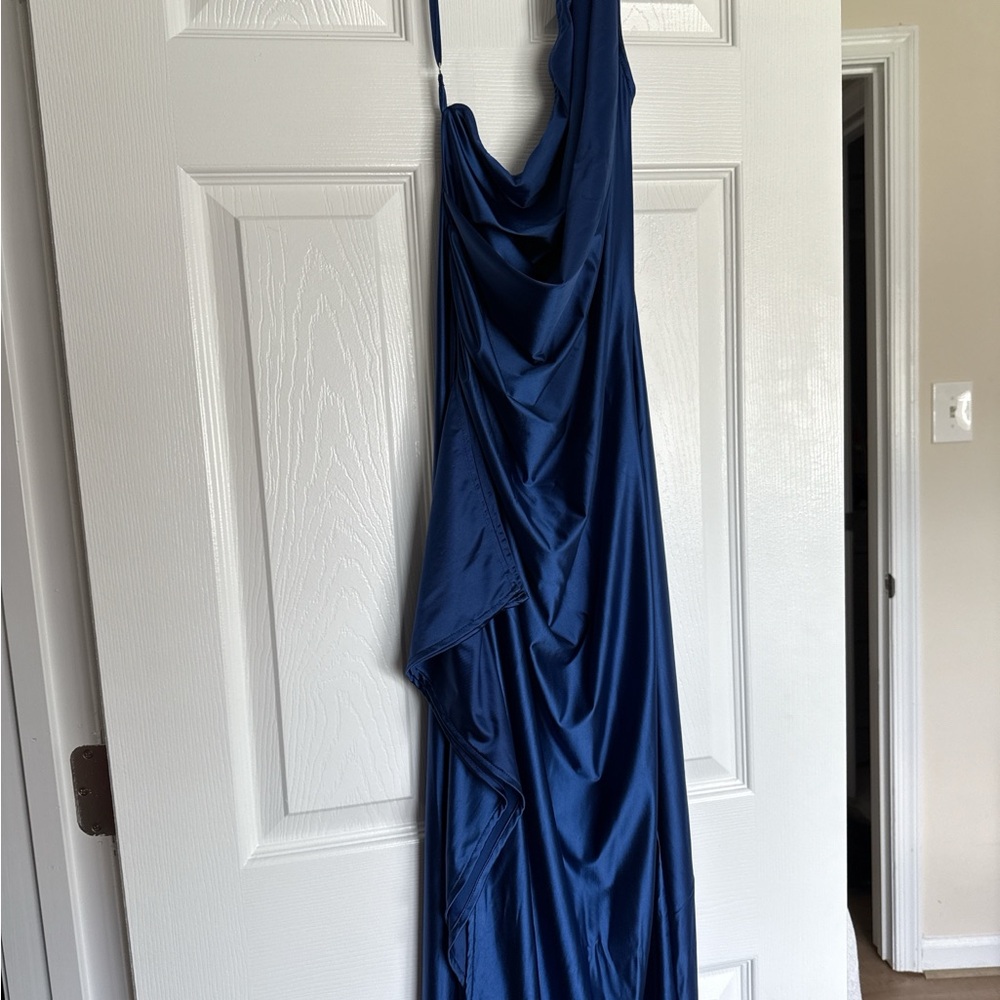 Amazon Asymmetrical Navy Dress